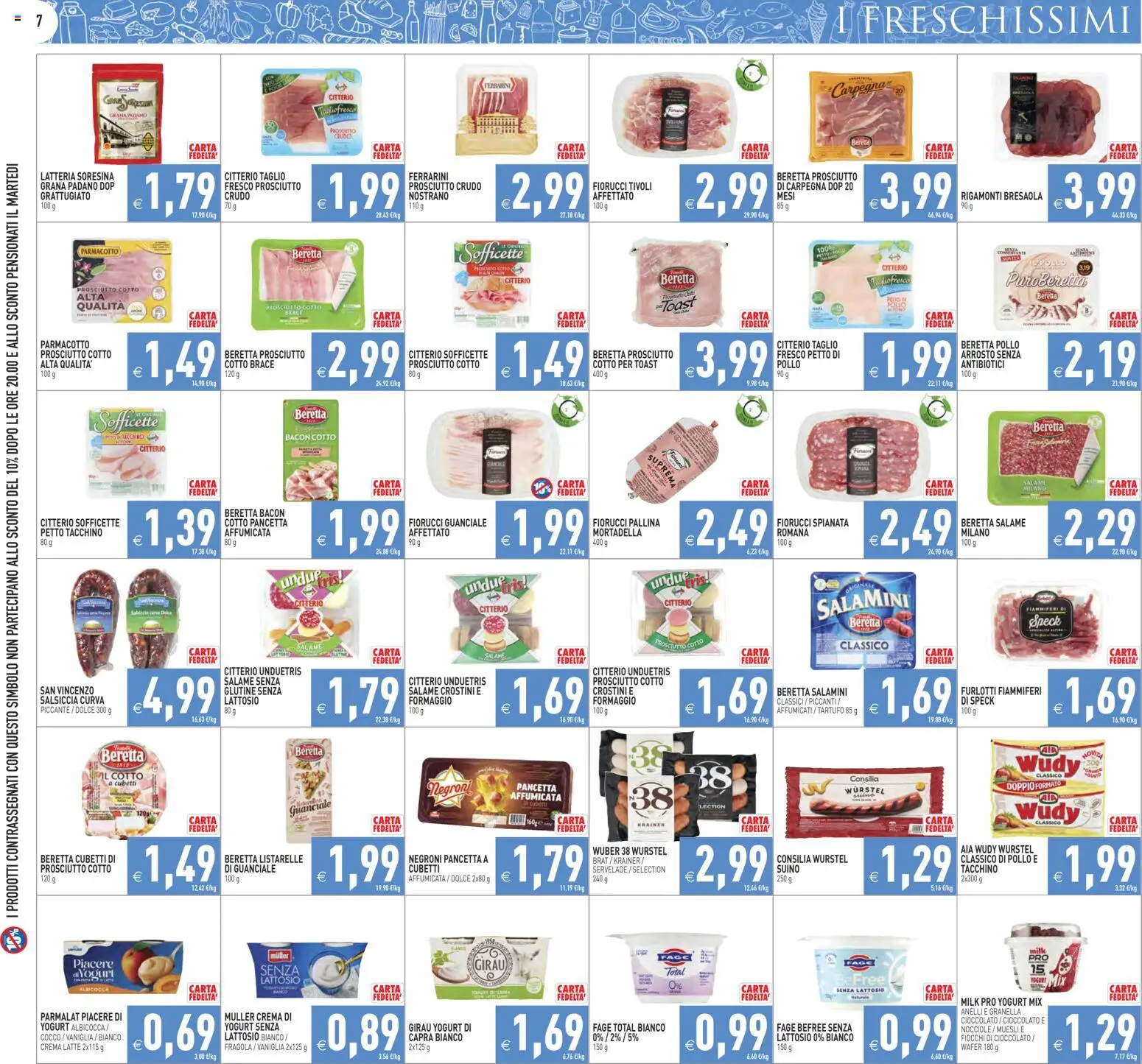 Volantino PIM Supermercati del 17.03.2026 | Pagina: 7 | Prodotti: Pollo, Fiocchi, Nocciole, Data