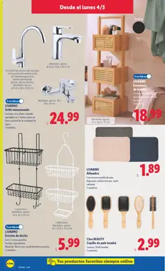 Vista previa LIVARNO Estante de ducha, Con 2 cestas grandes. Incluye separadores. Material: hierro con recubrimiento en polvo. 2 modelos. válido desde el 04.05.2026 | Página: 12