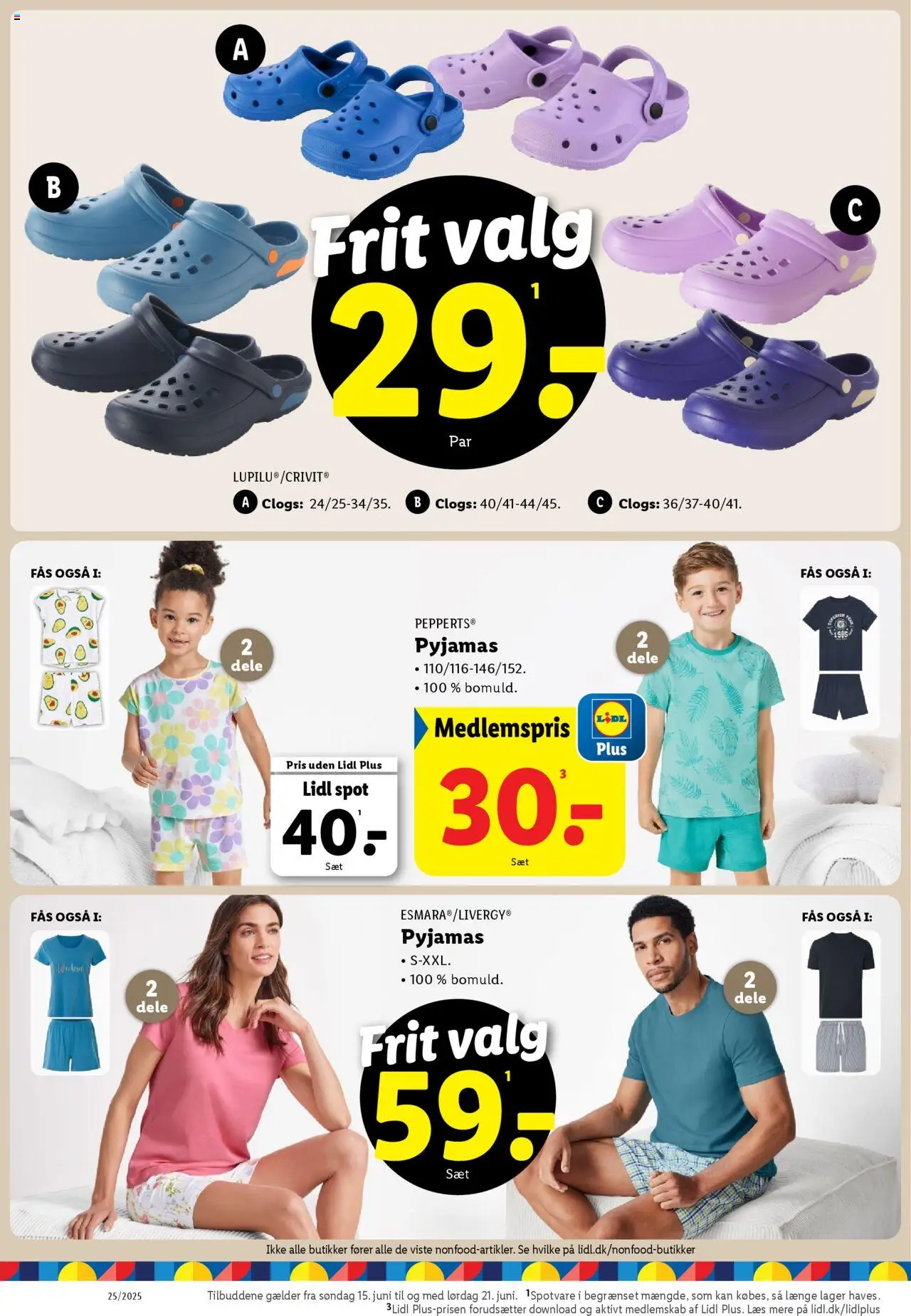 Lidl Tilbudsavis gyldig fra 19.06.2025 | Side: 35 | Produkter: Pyjamas, Søm
