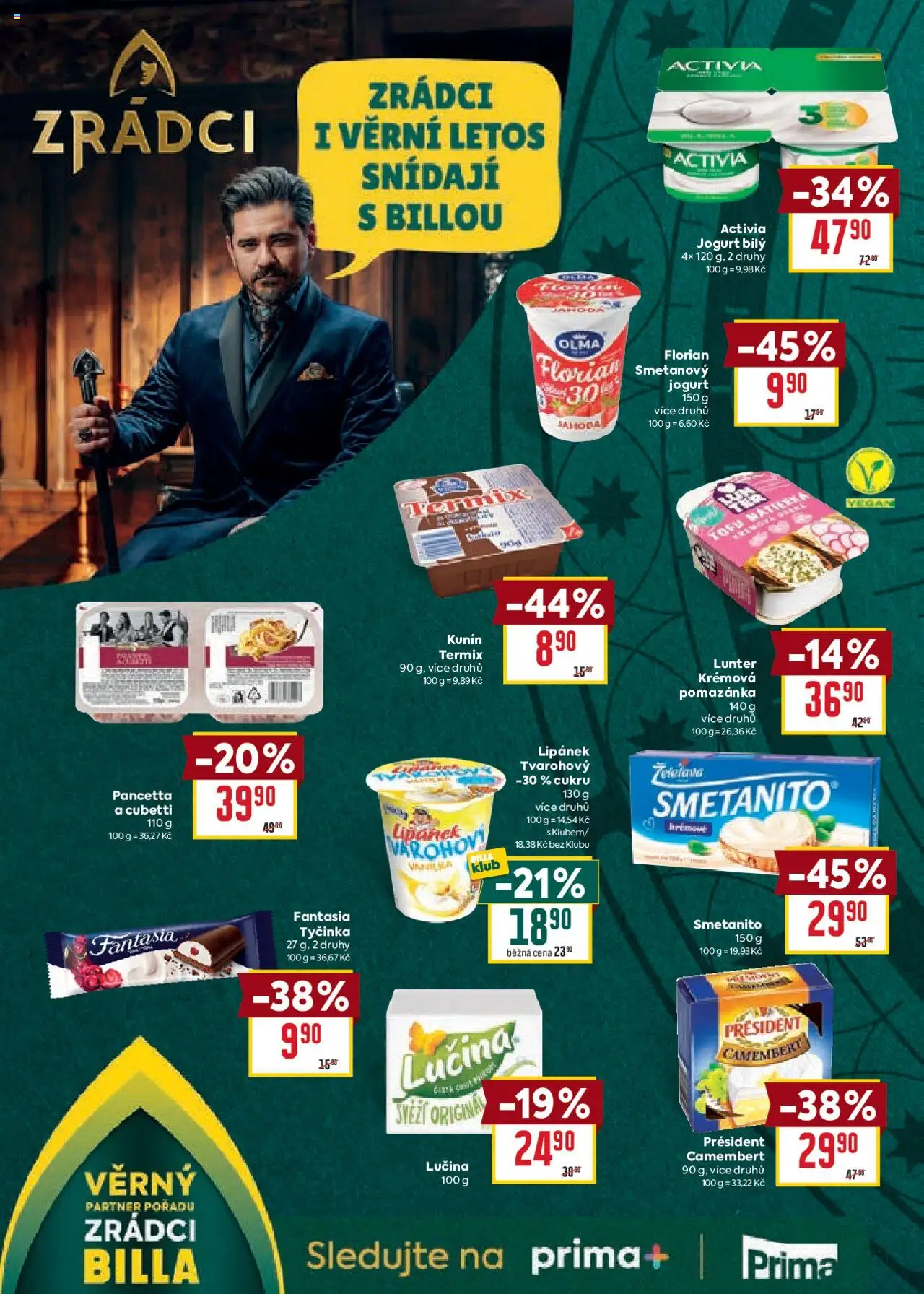 Billa Velký leták od 24.09.2025 | Strana: 14 | Produkty: Vegan, Jogurt, Termix, Pomazánka