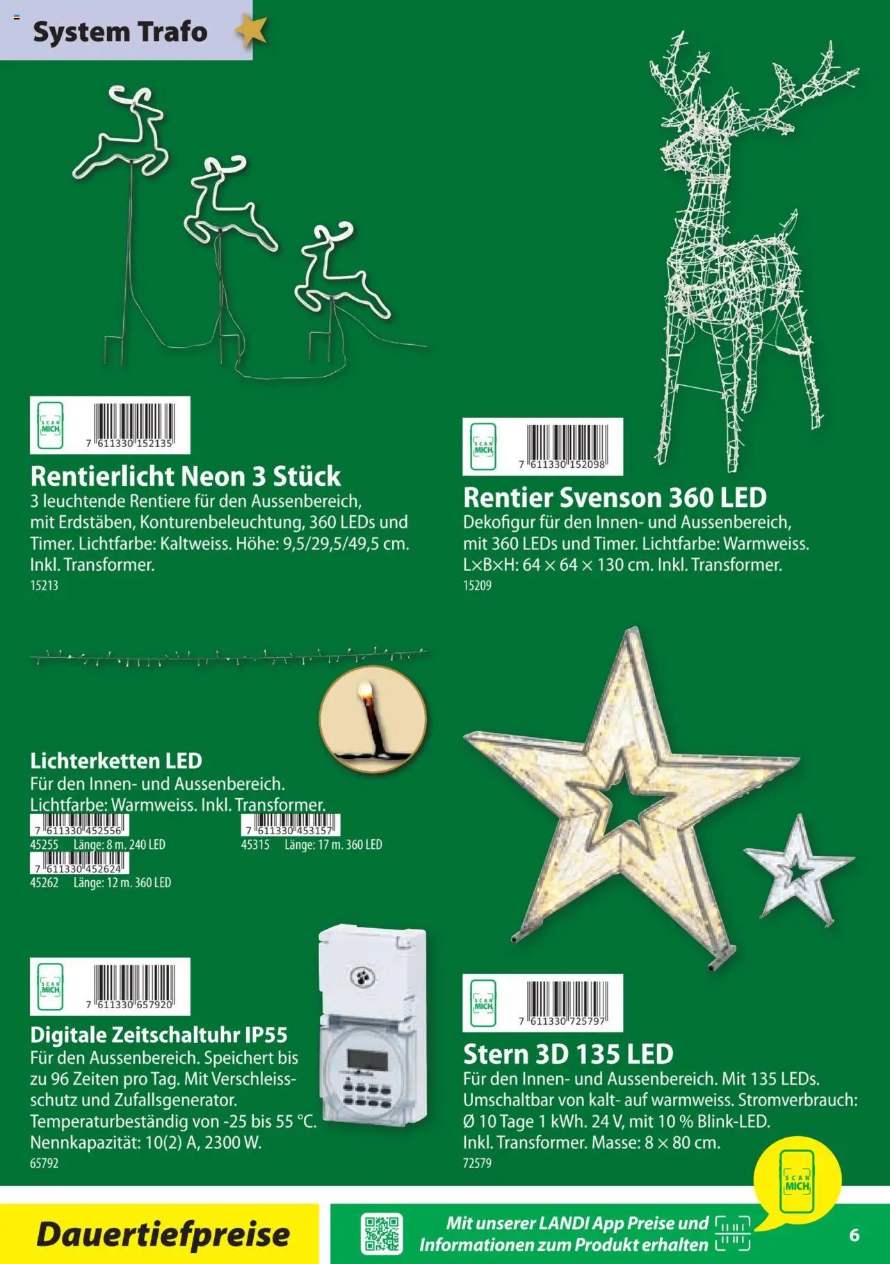 Landi Aktionen Weihnachtsbeleuchtung ab 22.10.2024 | Seite: 6 | Produkte: Grill