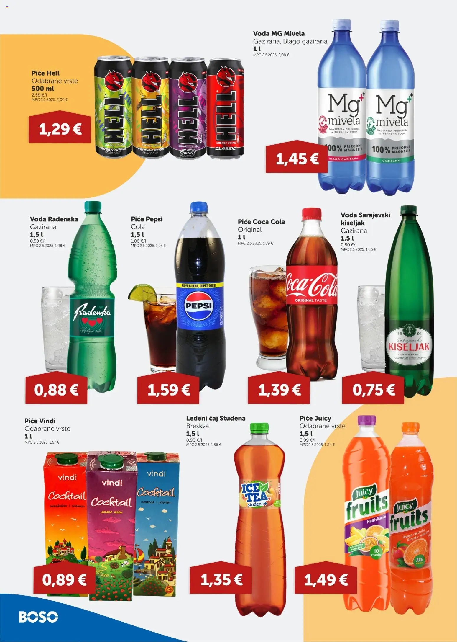 Boso katalog | vrijedi od 23.10.2025 | Stranica: 12 | Proizvodi: Radenska, Mandarina, Pepsi, Breskva