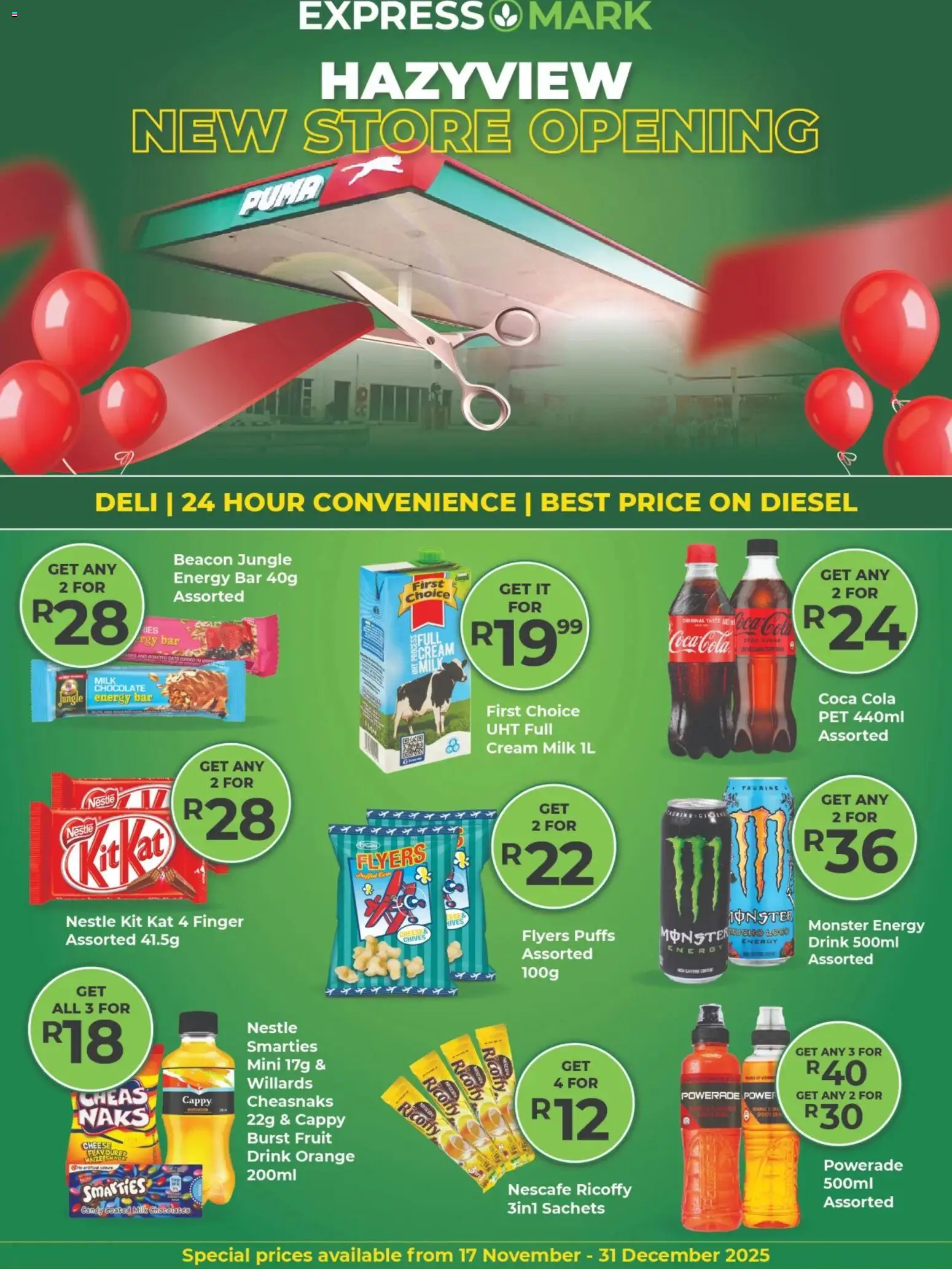 New Agrimark catalogue – valid from 17.11.2025 | Page: 1 | Products: Cheese, Chocolate, Cream, Fruit