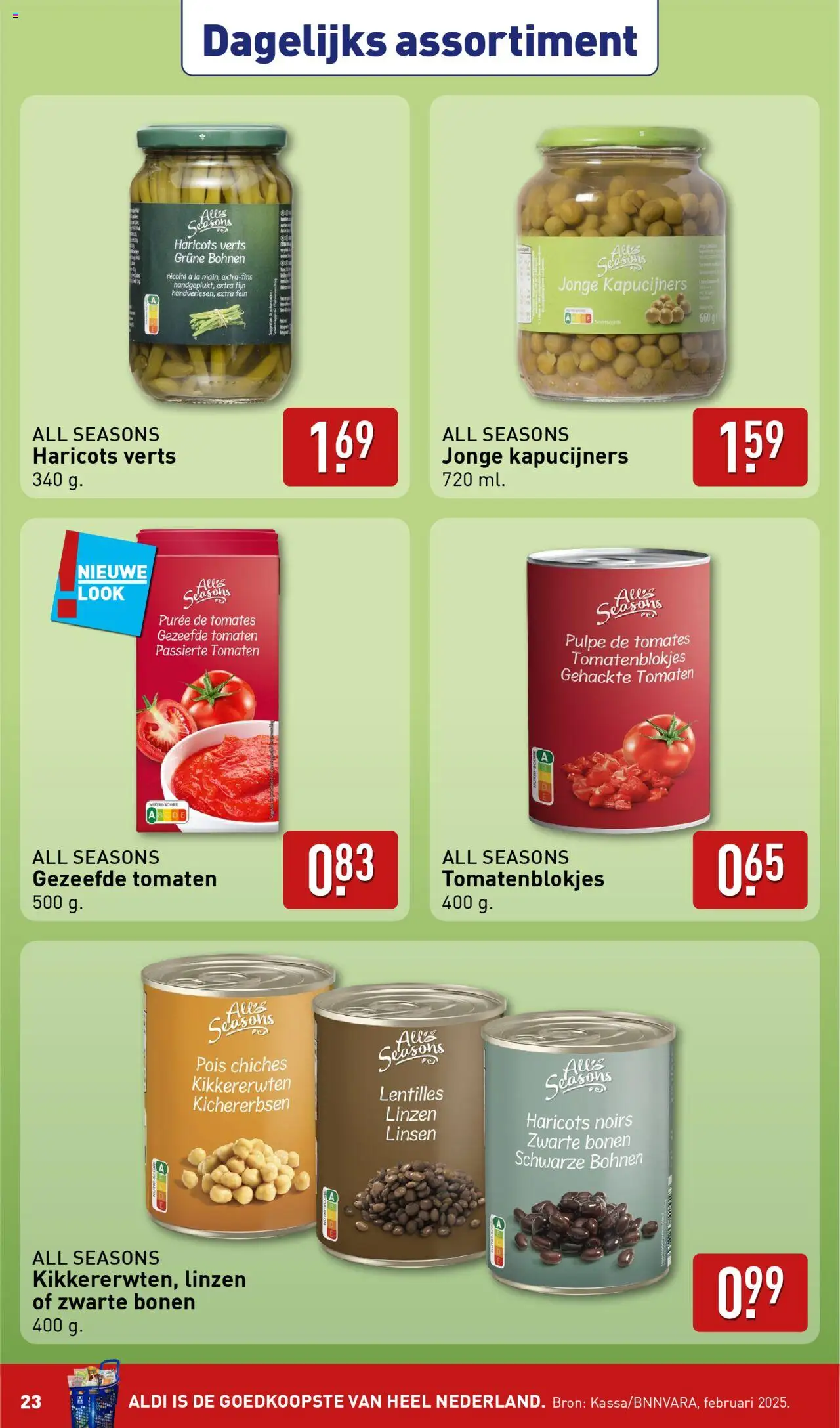  | Pagina: 23 | Producten: Tomaten, Kikkererwten, Linzen, La