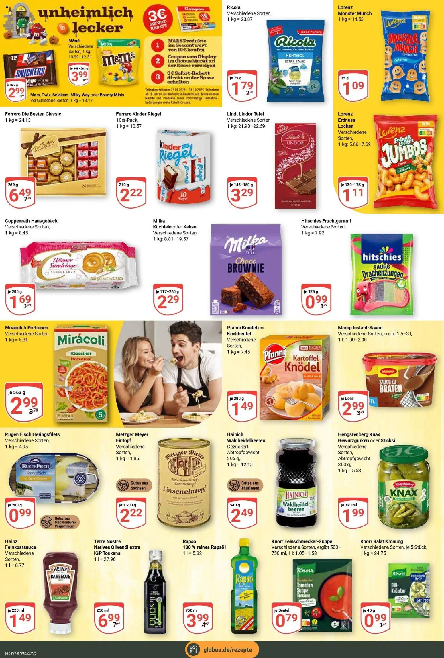 Globus prospekt Hoyerswerda	 – gültig ab 26.10.2025 | Seite: 15 | Produkte: Milka, Mars, Monster, Dill