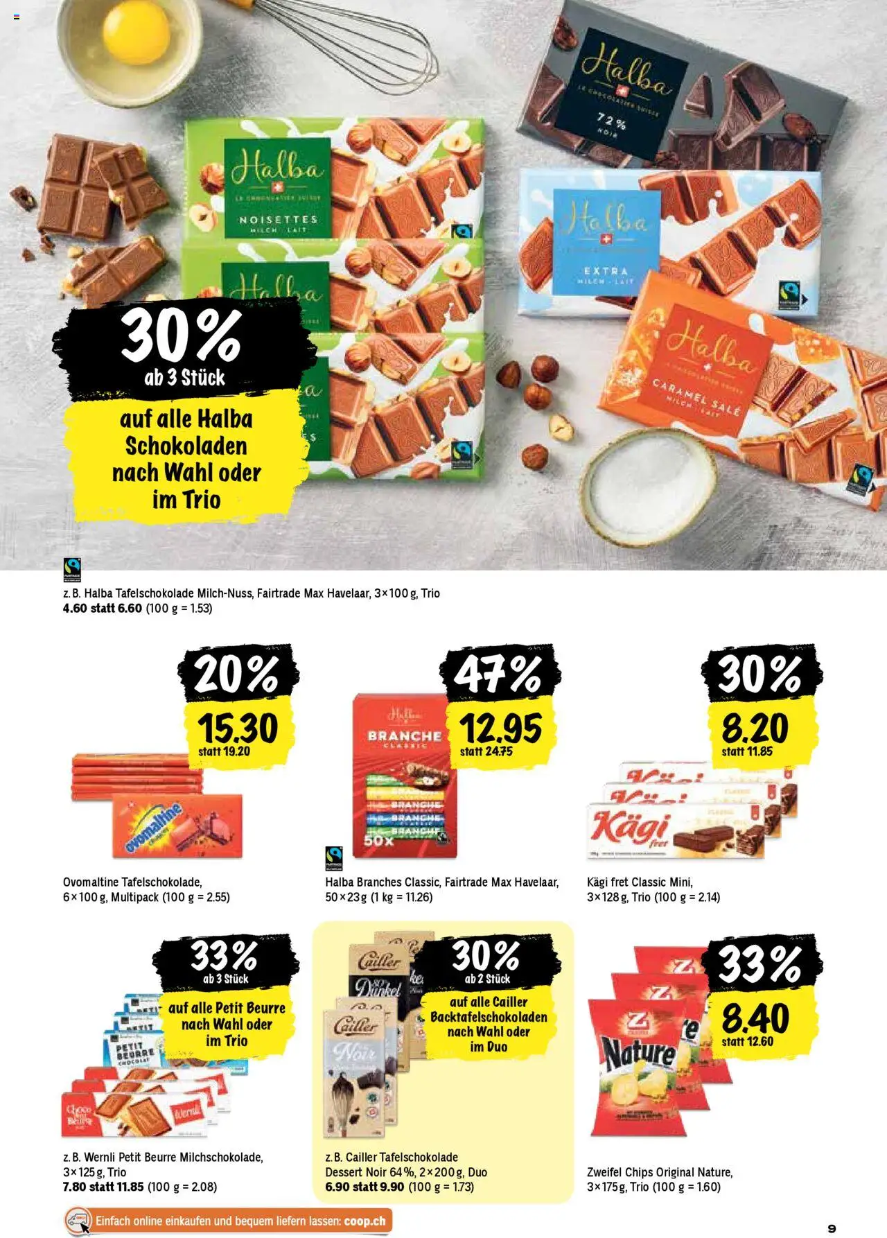 Coop Aktionen – gültig ab 16.10.2025 | Seite: 9 | Produkte: Milch, Chips