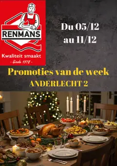 Renmans folder / publicité - Voorbeeld van een folder van Renmans, geldig van 05.12.2025