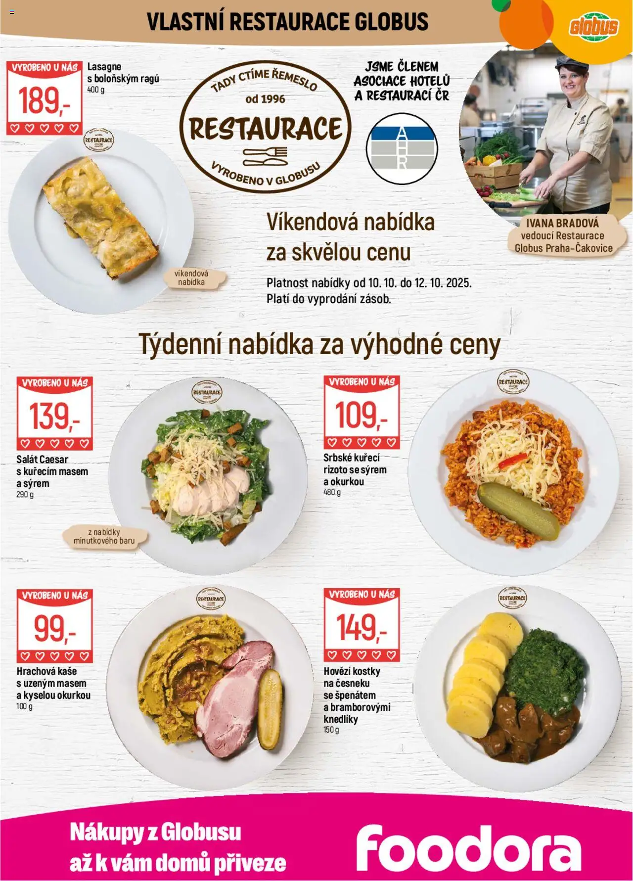 Globus leták od 08.10.2025 | Strana: 8 | Produkty: Hovězí, Globus, Salát, Kaše