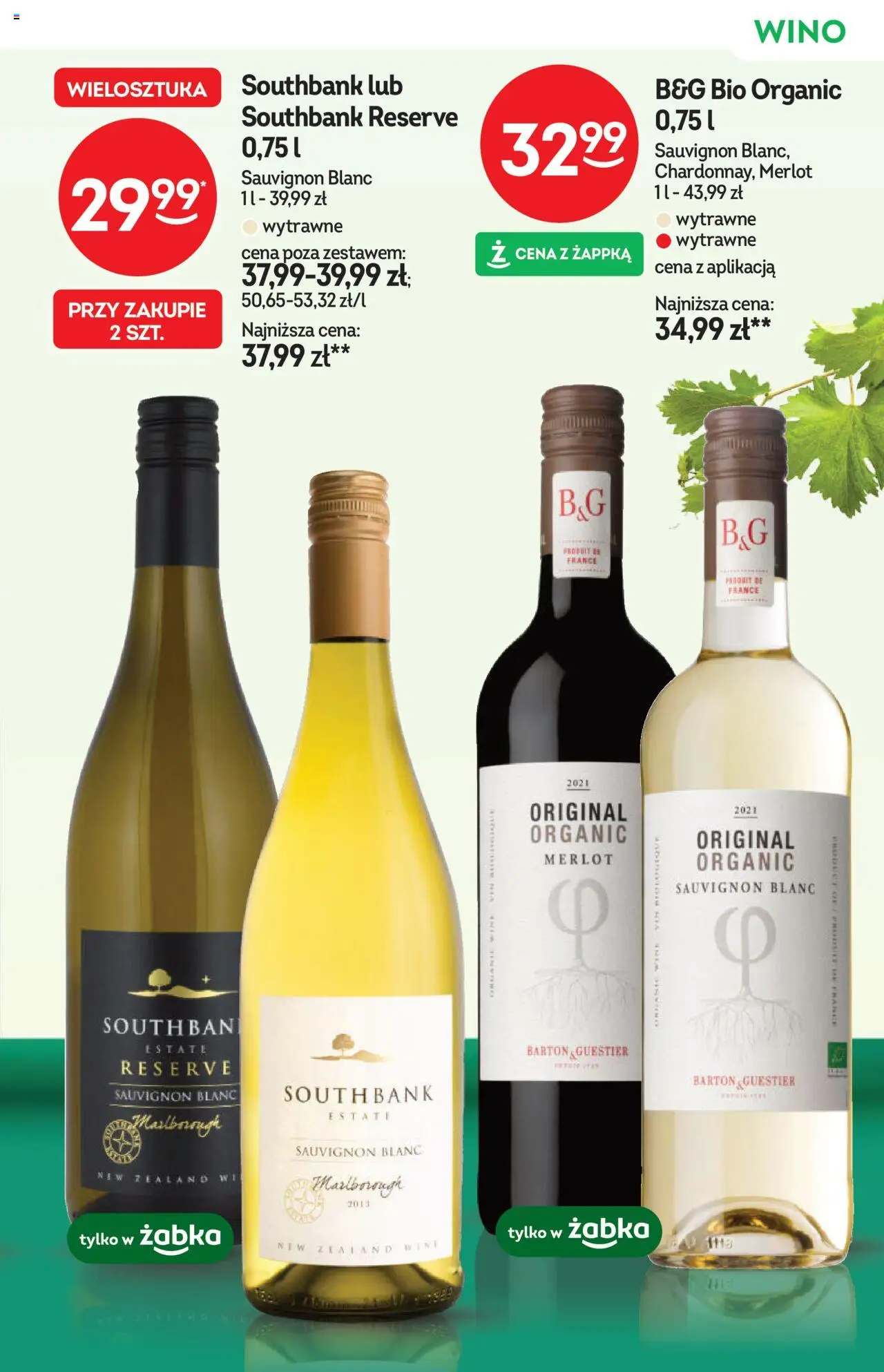 Żabka Gazetka - Katalog Win od 01.10.2025 | Strona: 21 | Produkty: Merlot, Wino