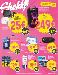 Halpa Halli-mainoslehti voimassa 25.02.2026 alkaen | Sivu: 13 | Tuotteet: Kaiutin, Voi, Tutti, Kuulokkeet