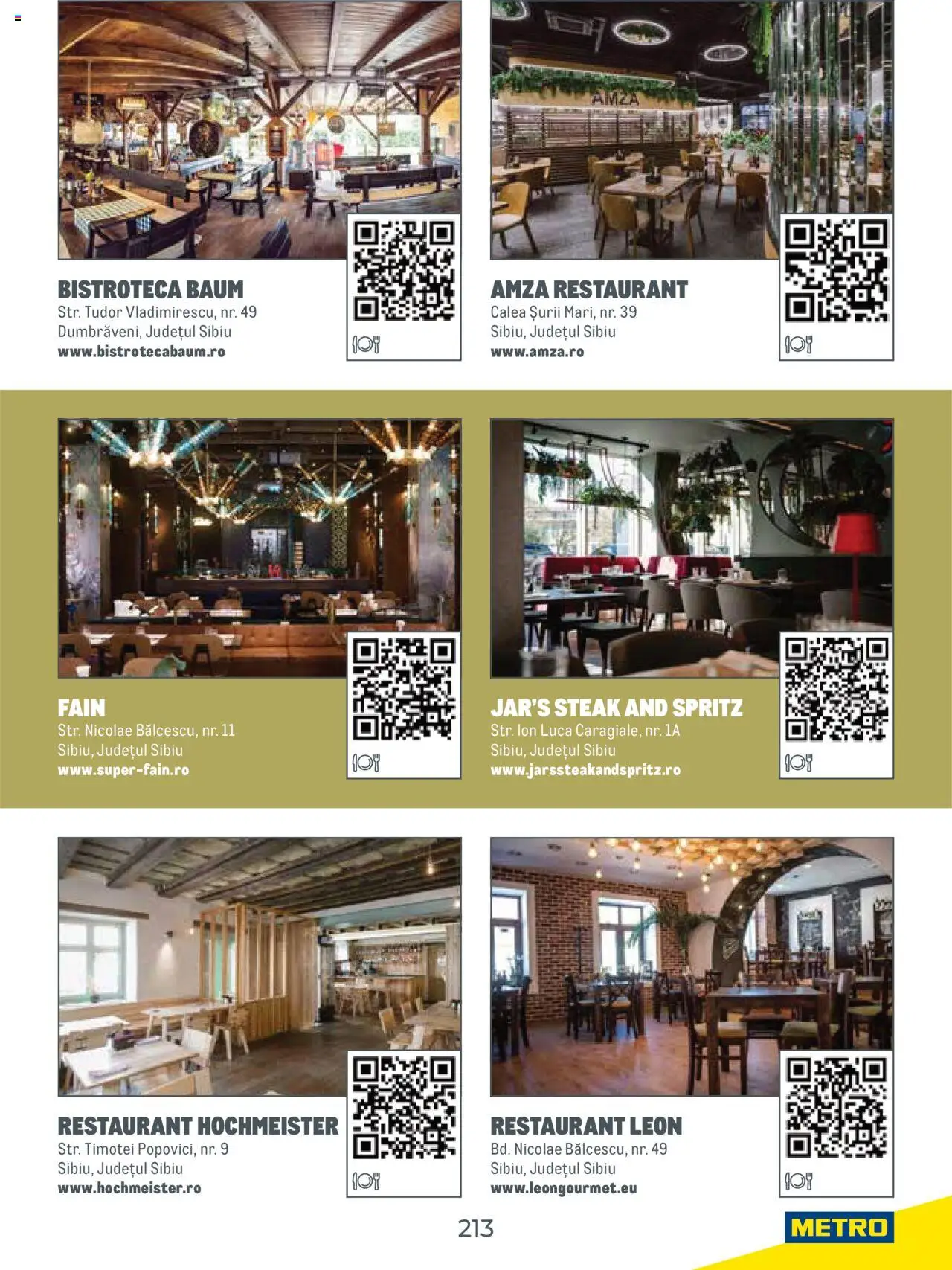 Metro catalog - Ghid de călătorie România – valabil de la 01.08.2025 | Pagină: 213