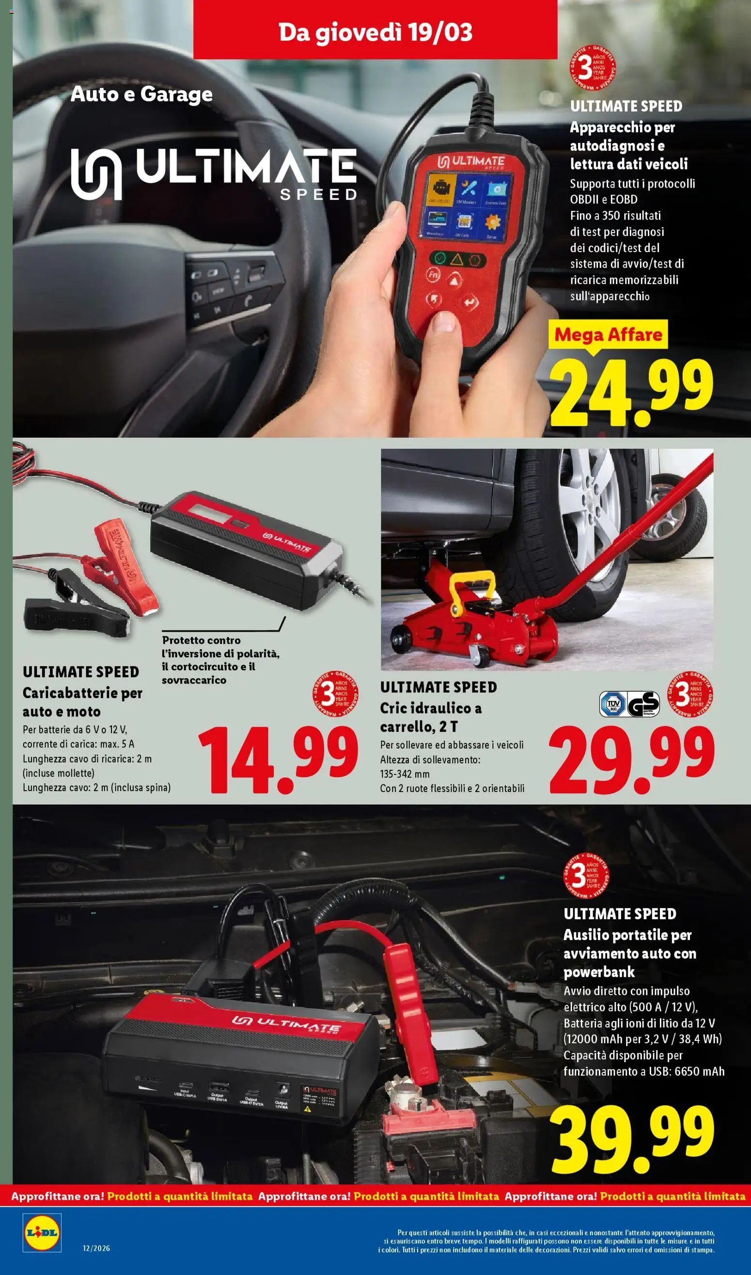 Volantino Lidl del 16.03.2026 | Pagina: 36 | Prodotti: USB, Batteria, Batterie, Caricabatterie