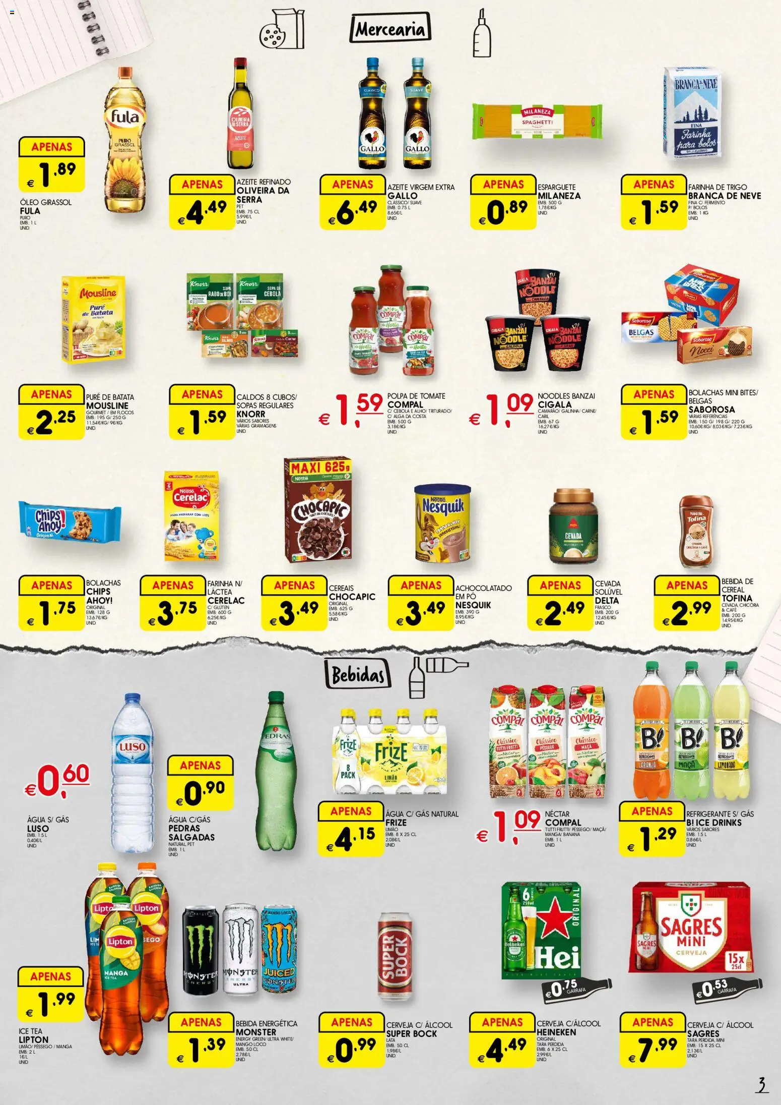 Meu Super folheto │ válido de 19.02.2026 | Página: 3 | Produtos: Pó, Café, Carne, Flocos