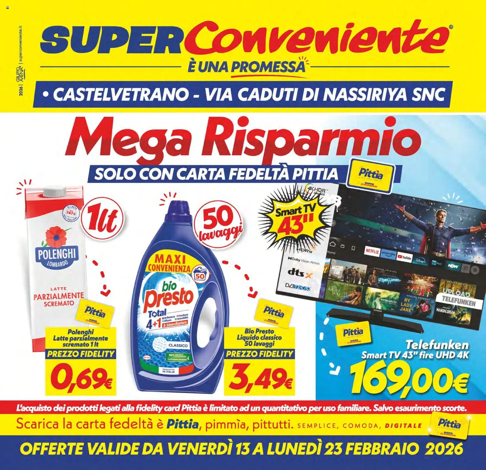 Volantino SuperConveniente del 13.02.2026 | Pagina: 1