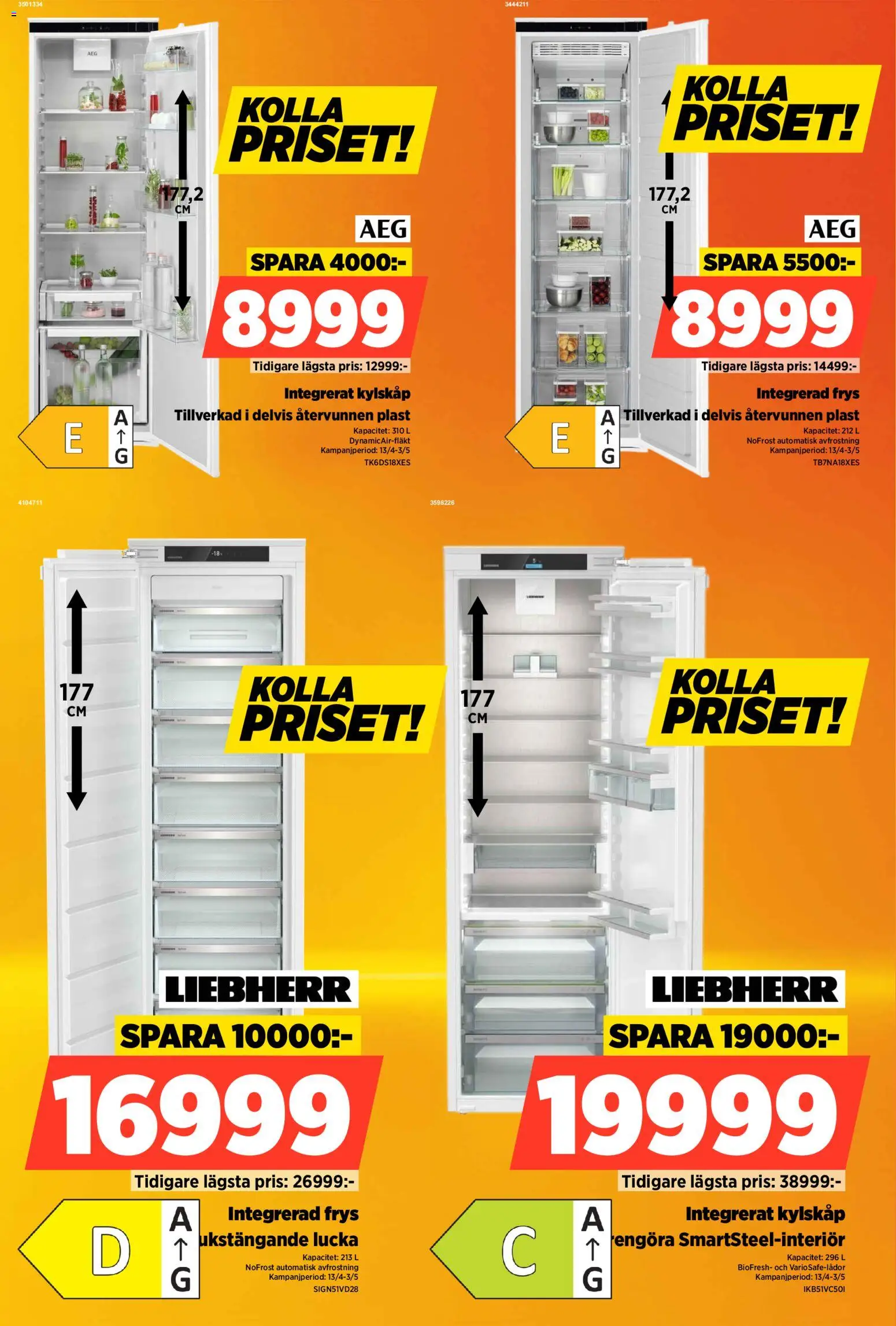 Power reklamblad aktuell från 13.04.2026 | Sida: 52 | Produkter: Kylskåp, Frys