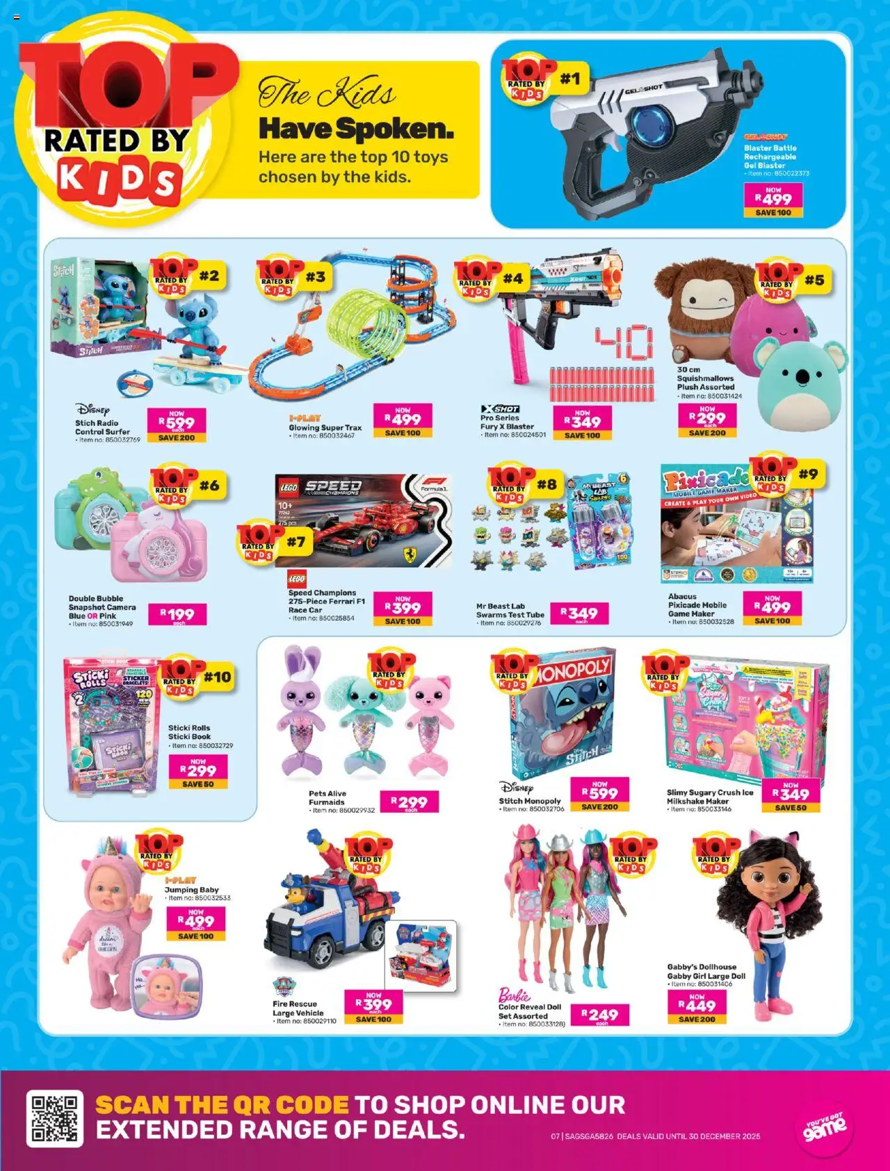 New Game catalogue – valid from 20.10.2025 | Page: 7 | Products: Camera, Radio, Toys, Agua mineral