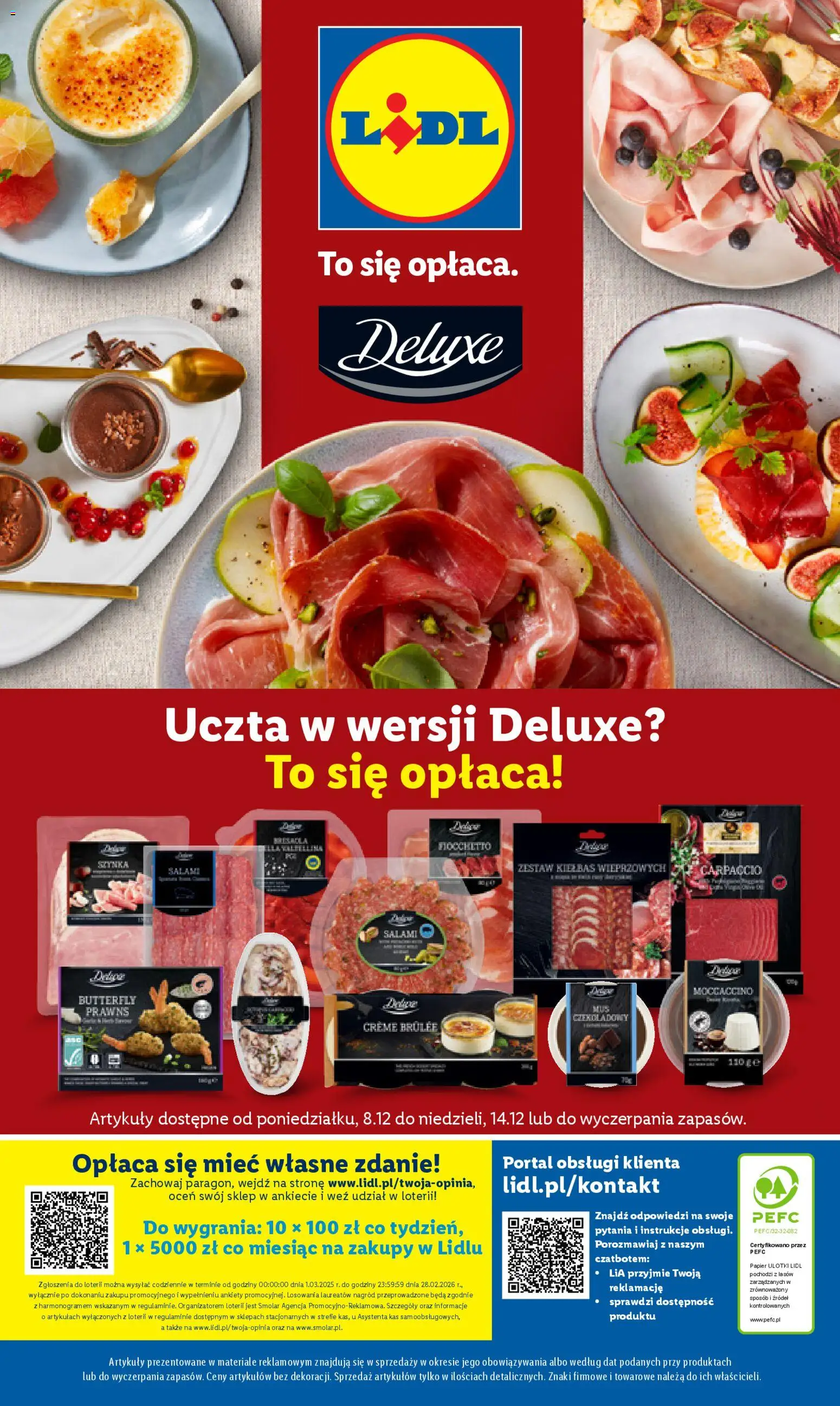 Lidl Katalog od 08.12.2025 | Strona: 58 | Produkty: Szynka, Carpaccio, Salami