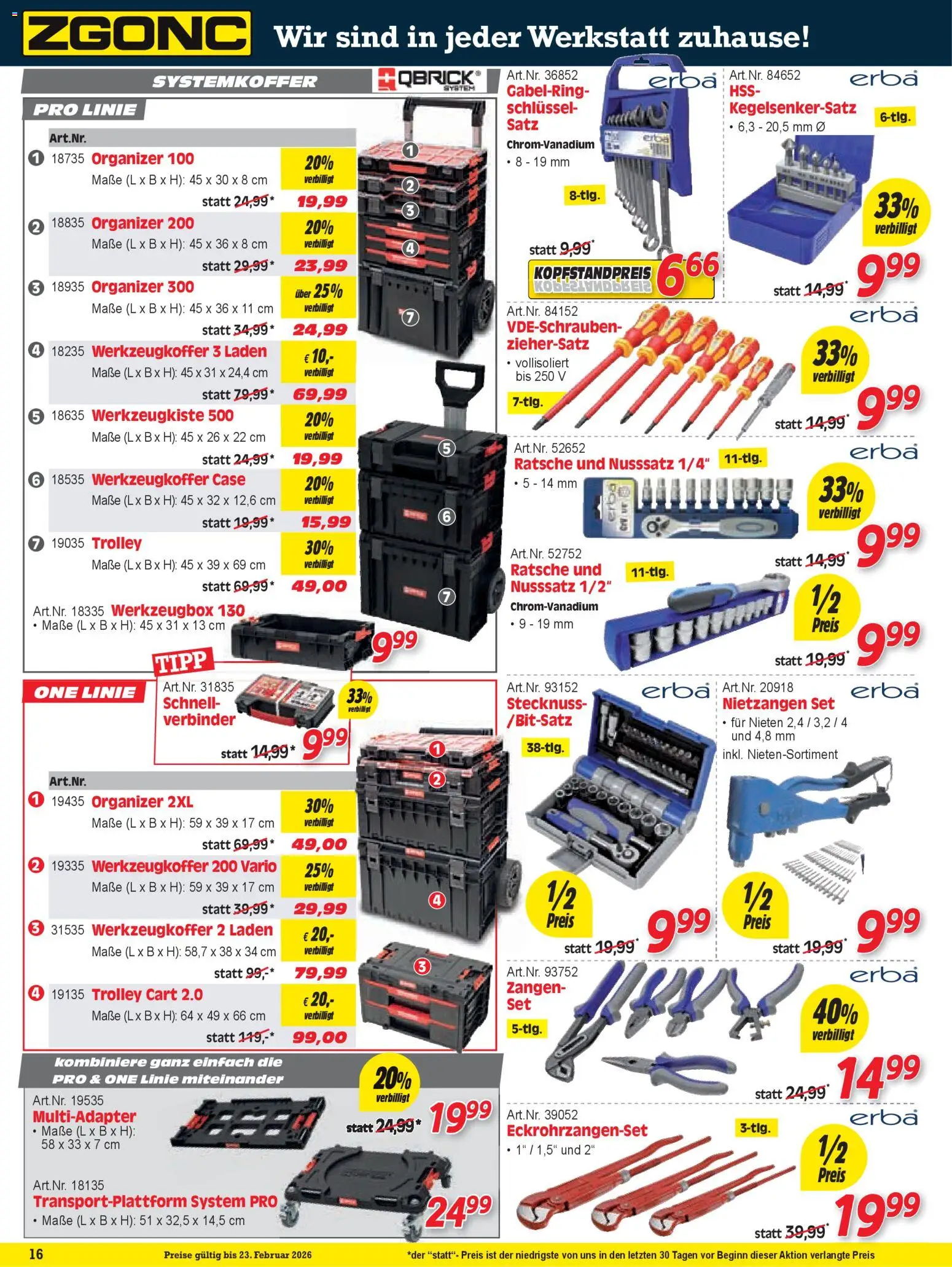 Zgonc Flugblatt Februar I 2026 gültig ab 01.02.2026 | Seite: 16 | Produkte: Verbinder