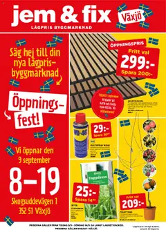 Jem & Fix - erbjudanden - Förhandsvisning av reklamblad från butik Jem & Fix aktuell från 09.09.2025