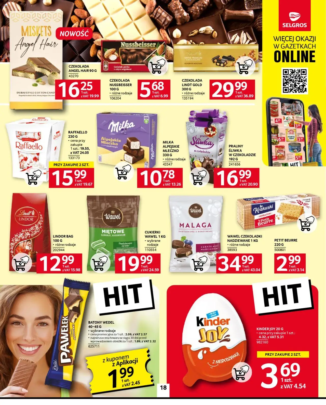Selgros cash&carry Gazetka od 18.06.2025 | Strona: 18 | Produkty: Praliny, Herbatniki, Czekolada, Cukierki