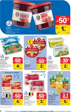 Carrefour folder week 2 - Voorbeeld van een folder van Carrefour, geldig van 07.01.2026 | Pagina: 4 | Producten: Aardbeien, Fruit, Tomaat, Yoghurt