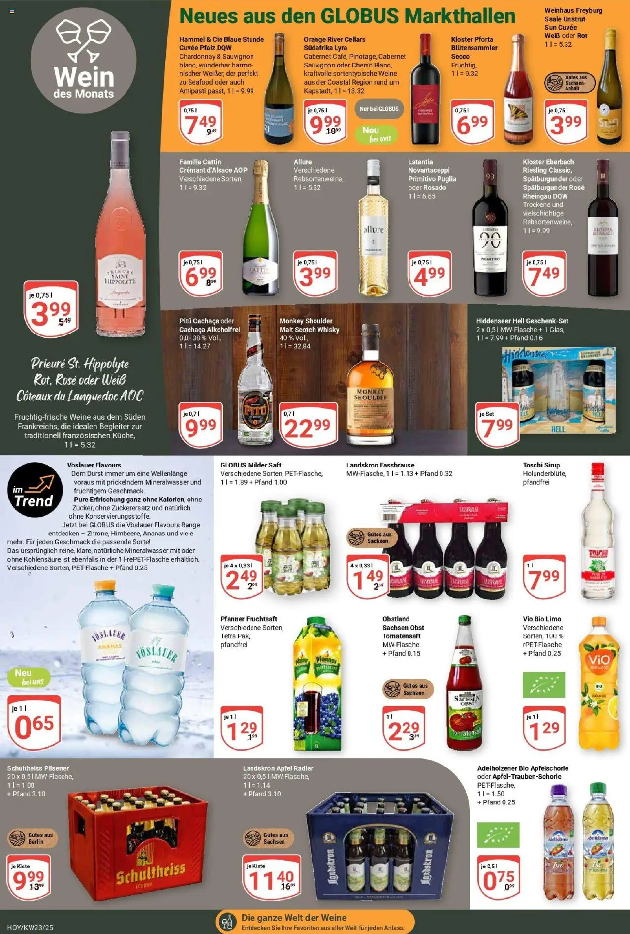 Globus prospekt Hoyerswerda	 - gültig ab dem 01.06.2025 | Seite: 13 | Produkte: Adelholzener, Ananas, Apple, Fassbrause