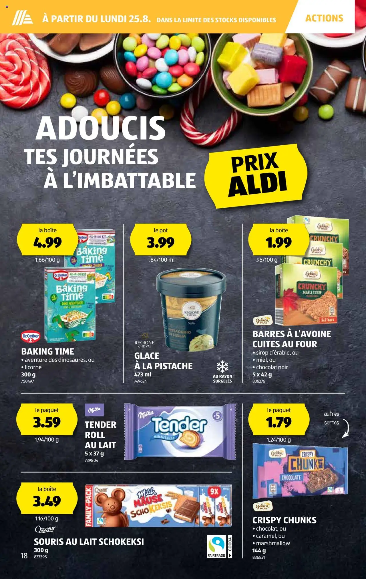 Aldi Prospectus ab 21.08.2025 | Seite: 19 | Produkte: Glace, Milch