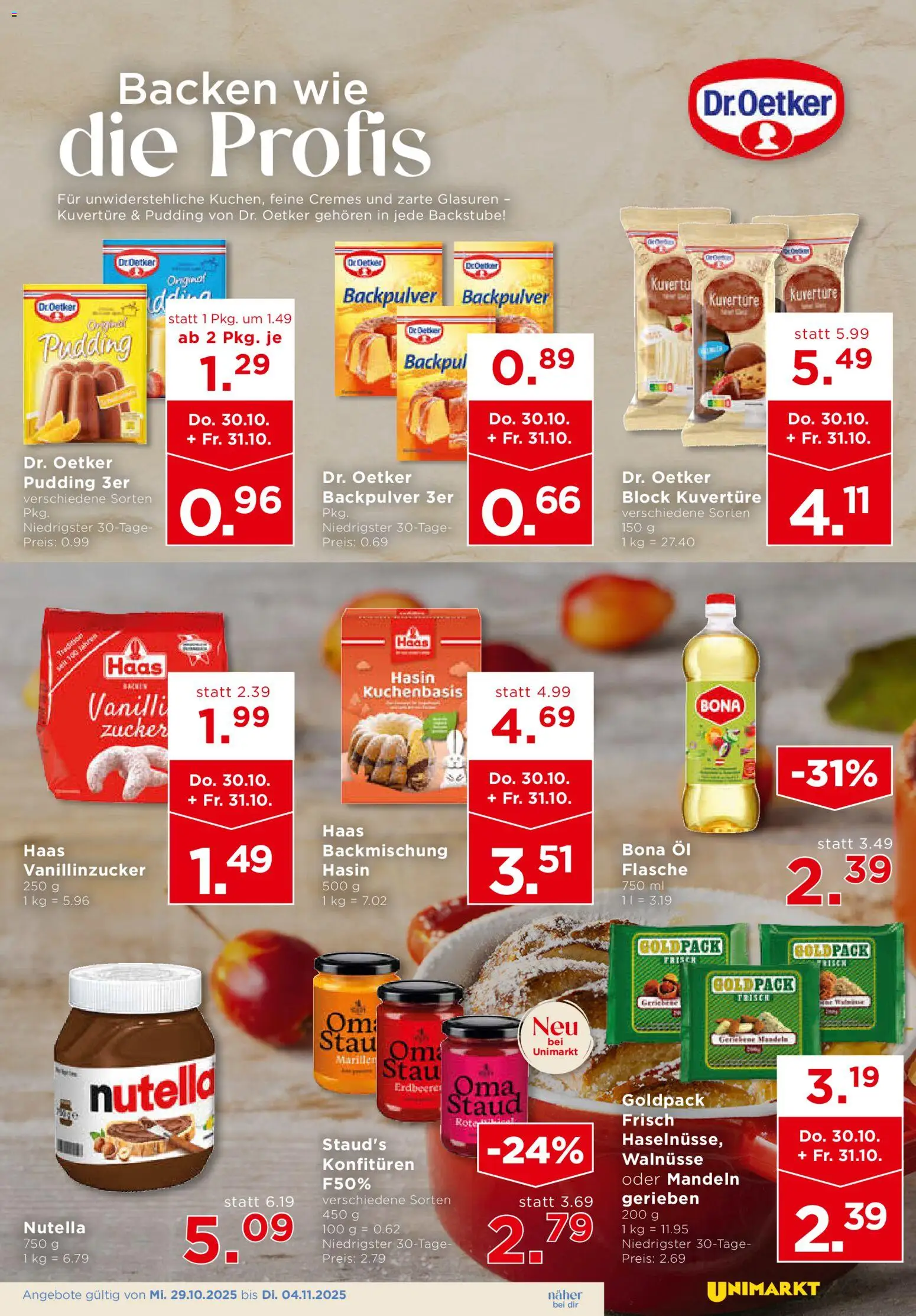 Unimarkt Ost gültig ab 29.10.2025 | Seite: 5 | Produkte: Zucker, Öl