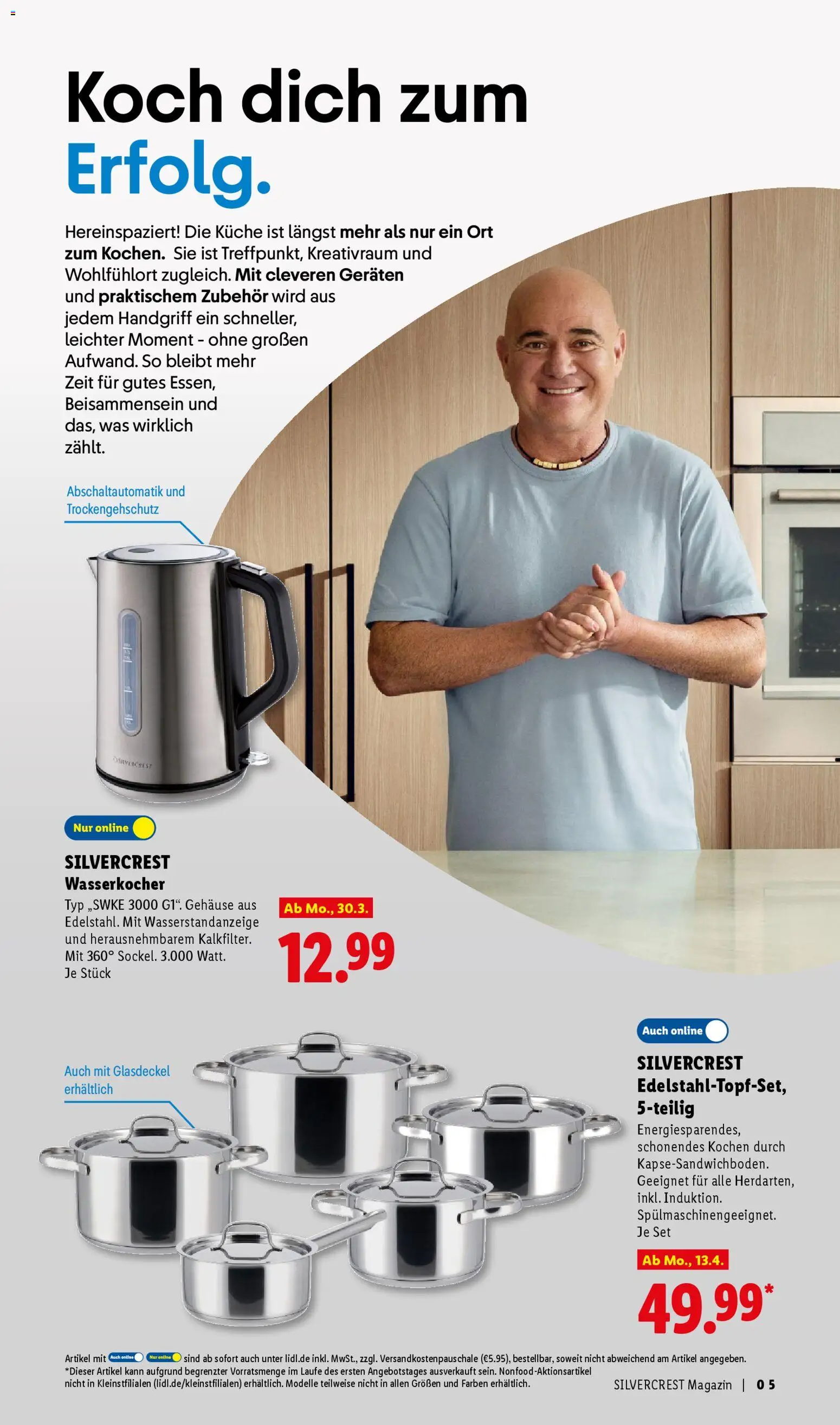 Lidl Prospekt – gültig ab 30.03.2026 | Seite: 5 | Produkte: Wasserkocher, Küche