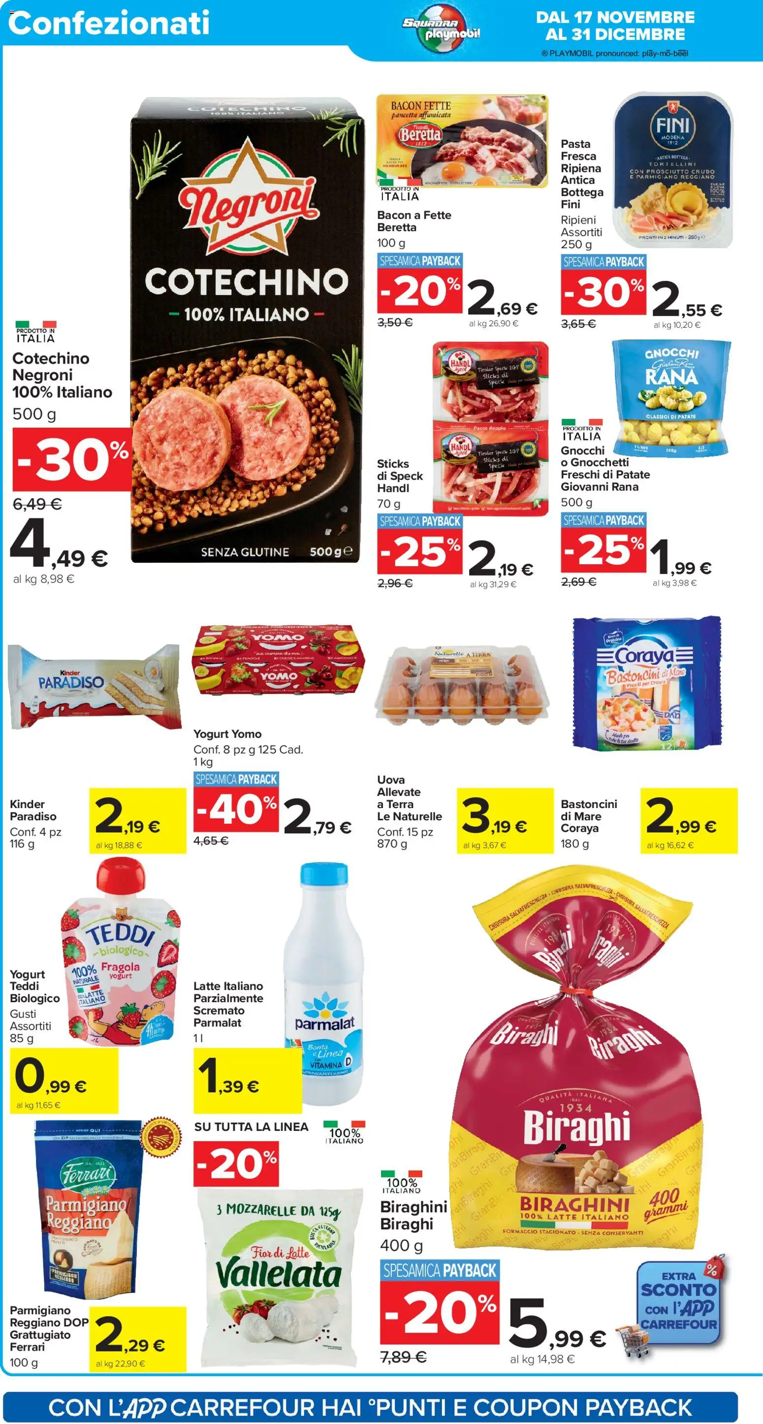 Volantino Carrefour del 17.11.2025 | Pagina: 10 | Prodotti: Schermo, Uova, Gnocchi, Gnocchetti