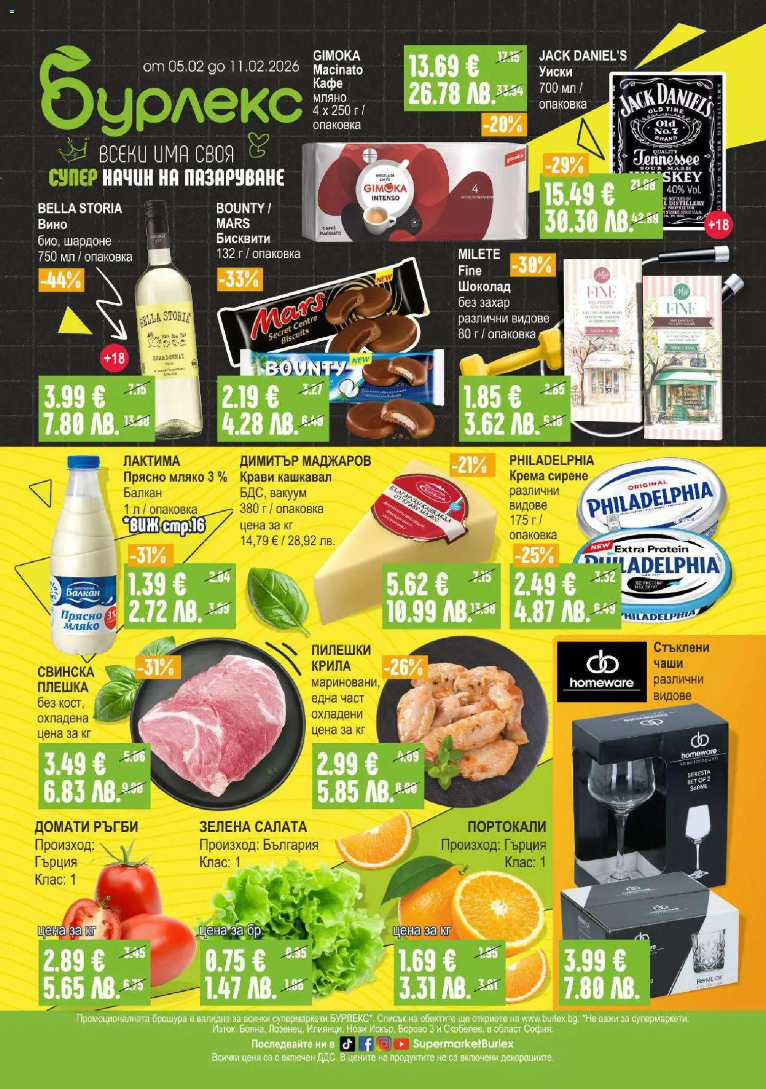 {H1} | Страница: 1 | Продукти: Захар, Сирене, Кафе, Бисквити