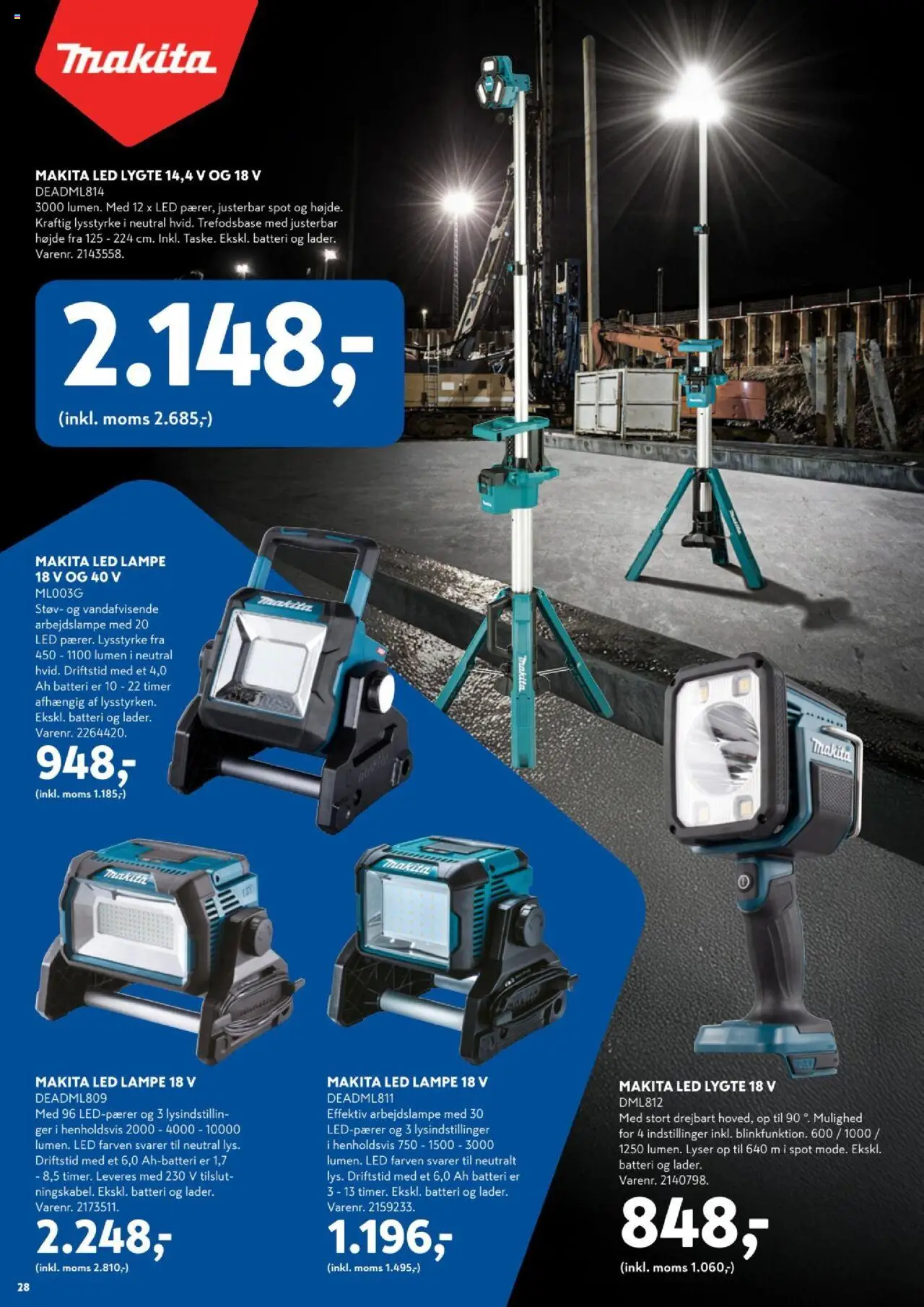 Davidsen Tilbudsavis gyldig fra 23.03.2025 | Side: 28 | Produkter: Lampe, Batteri