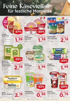 Unimarkt Flugblatt ab 17.12.2025 gültig | Seite: 10 | Produkte: Sahne, Knoblauch, Käse
