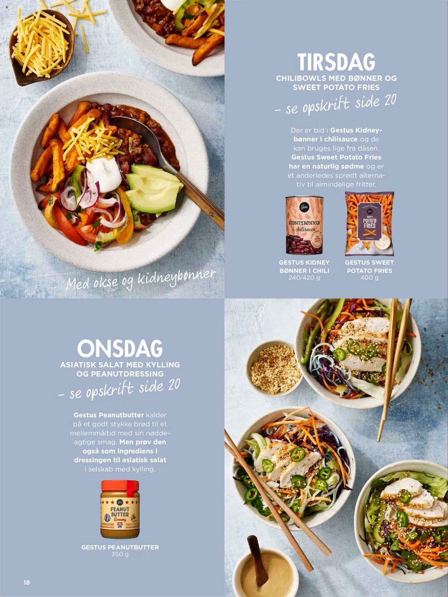 Meny tilbudsavis – gyldig fra 01.02.2026 | Side: 18 | Produkter: Brød, Salat, Bønner, Peanutbutter