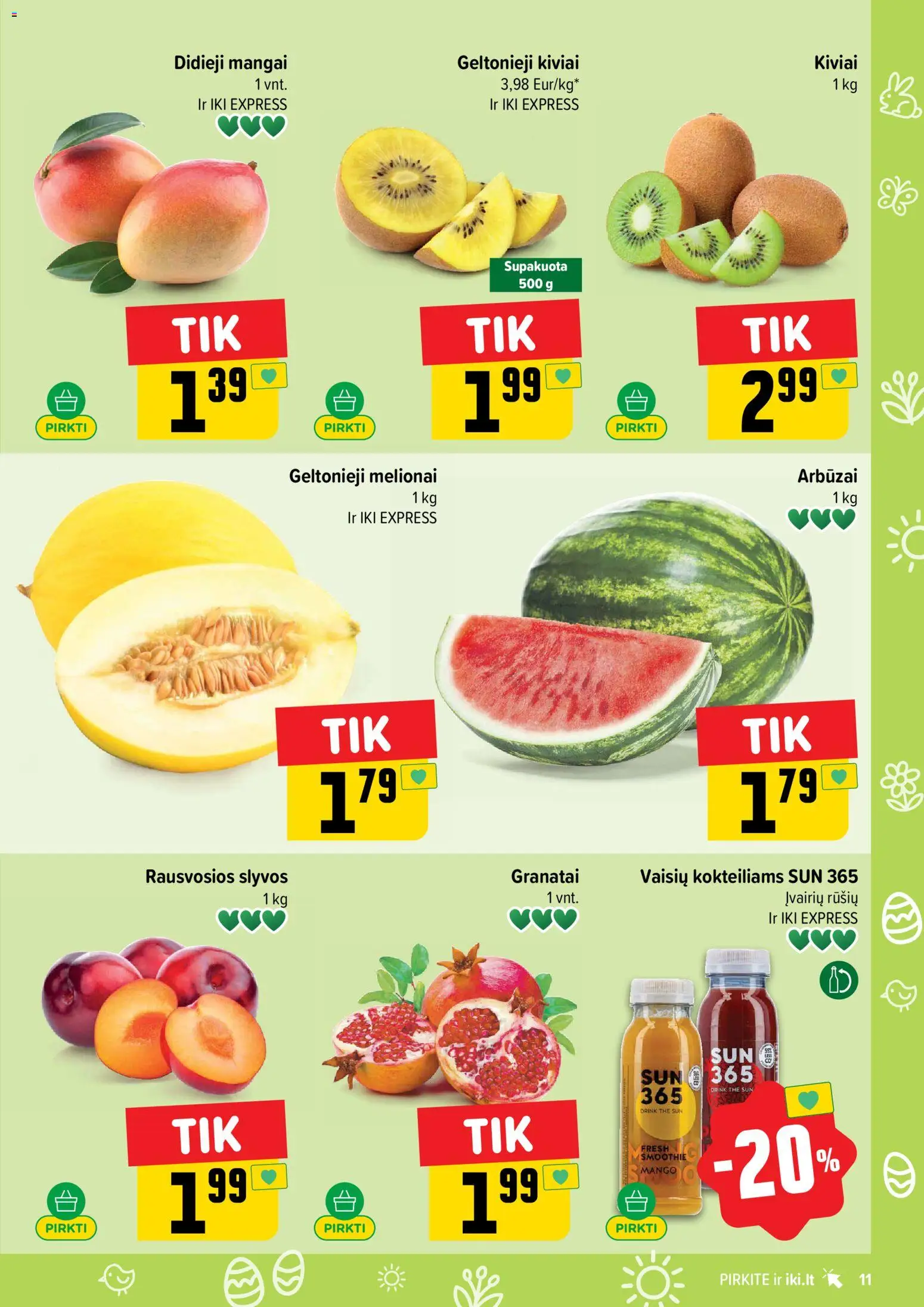 IKI akcijos nuo 23.03.2026 | Puslapis: 11 | Prekių: Kiviai