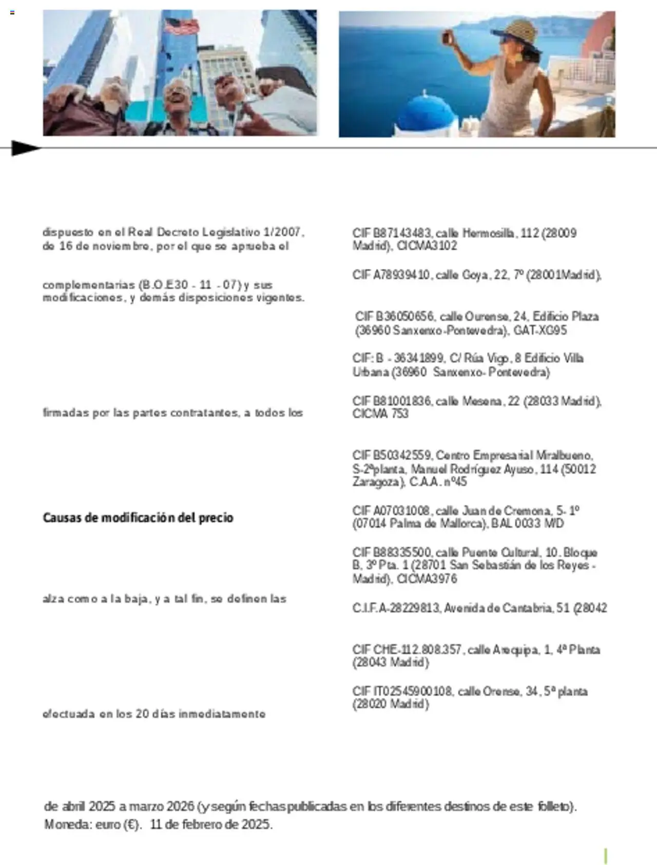 Viajes El Corte Inglés Rutas Culturales de la Comunidad de Madrid │ válido desde el 01.04.2025 | Página: 309
