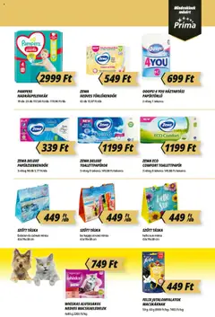 CBA Príma akciós ujság - amely érvényes a következő dátumtól: 10.07.2025 | Oldal: 11 | Termékek: Pampers, Táska, Papírtörlő, Whiskas
