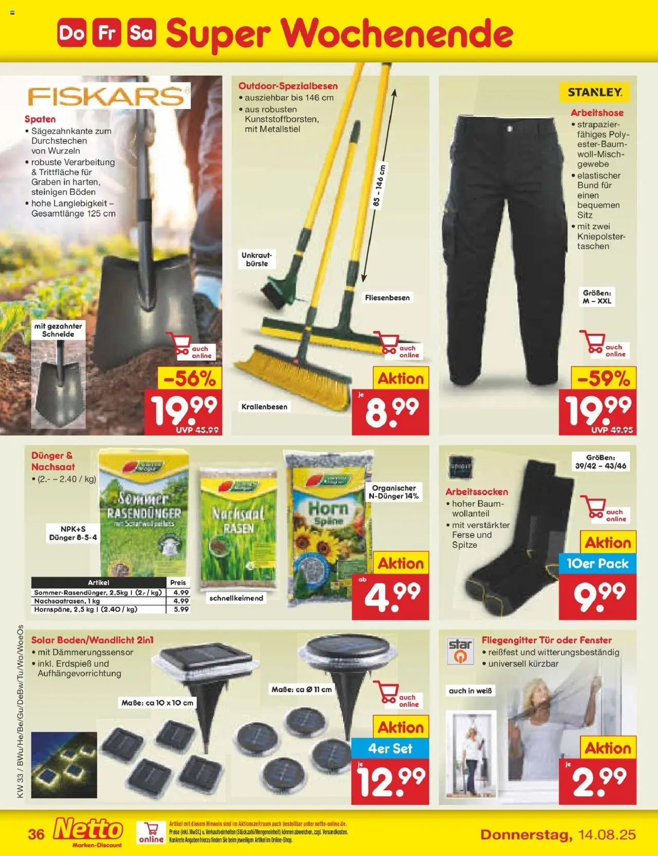 Netto Marken-Discount prospekt Lahnau	 - gültig ab dem 10.08.2025 | Seite: 52 | Produkte: Tür, Bürste