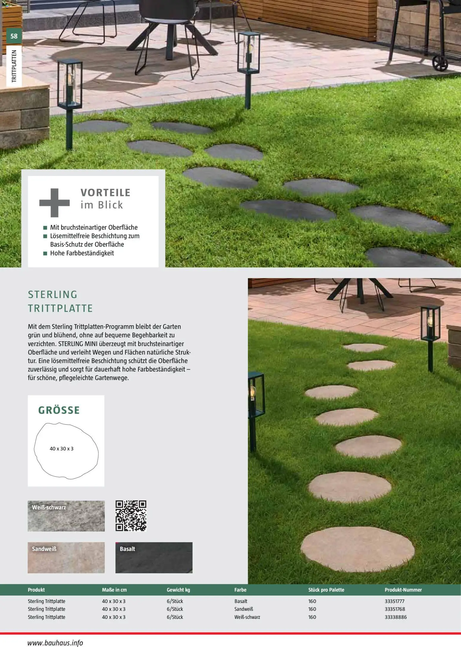 Bauhaus Gartenbaumaterialien gültig ab 01.04.2026 | Seite: 58 | Produkte: Gewicht