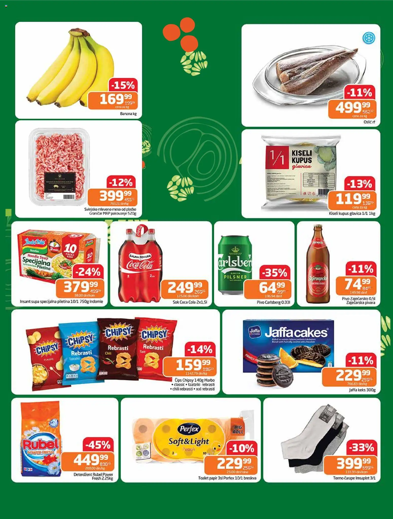 Gomex katalog - važi od 05.11.2025 | Strana: 2 | Proizvode: Deterdžent, Čips, Coca Cola, Pakovanje