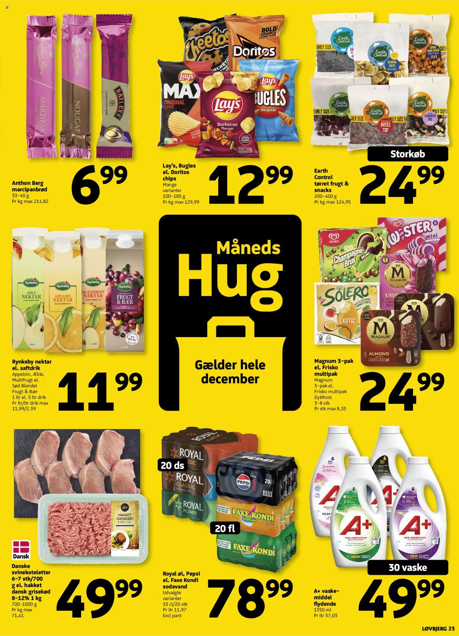 Løvbjerg tilbudsavis – gyldig fra 19.12.2025 | Side: 25 | Produkter: Chips, Faxe Kondi, Nougat, Pepsi