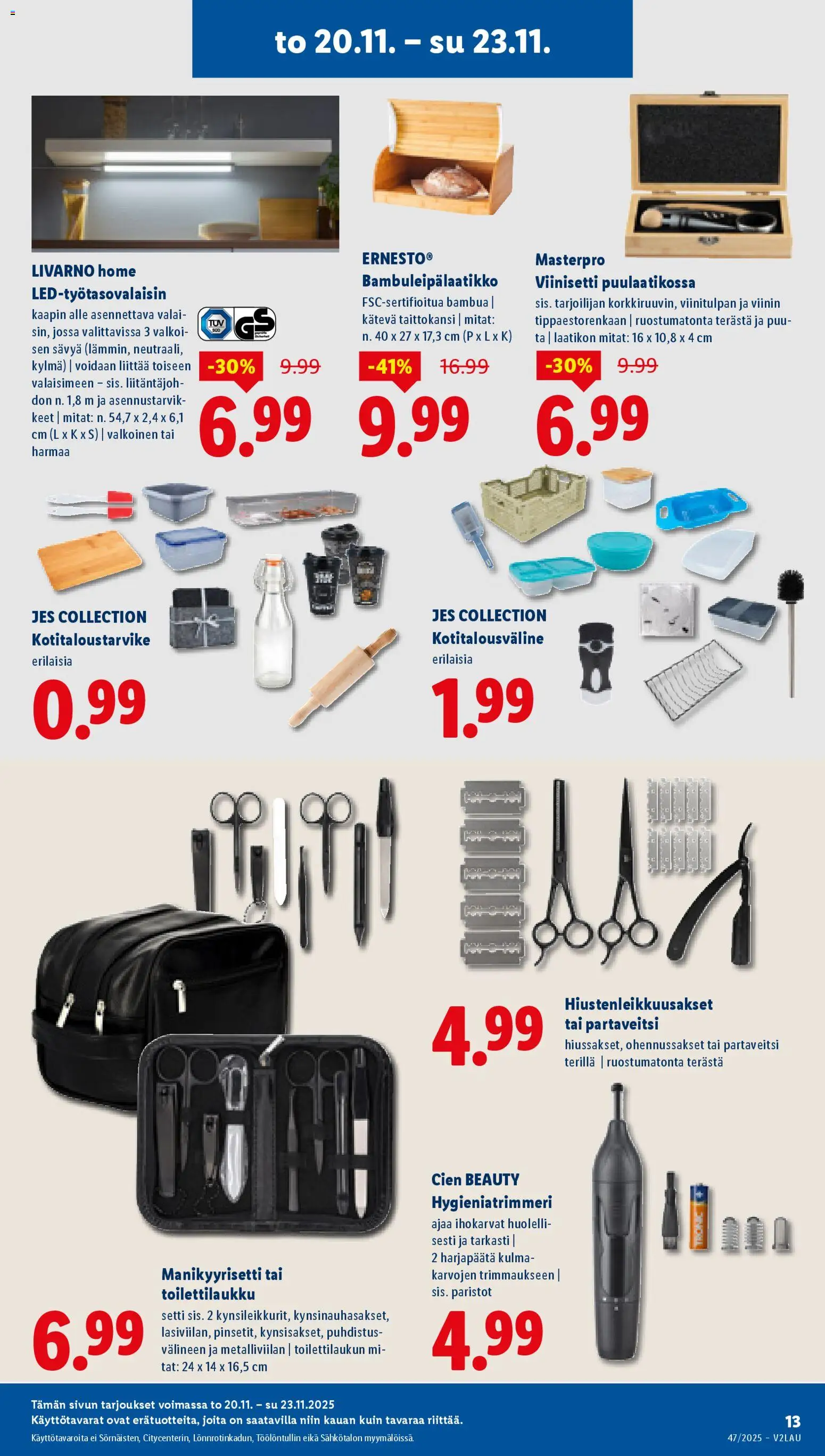 Lidl tarjoukset - Rovaniemi – voimassa 20.11.2025 alkaen | Sivu: 13 | Tuotteet: Paristot