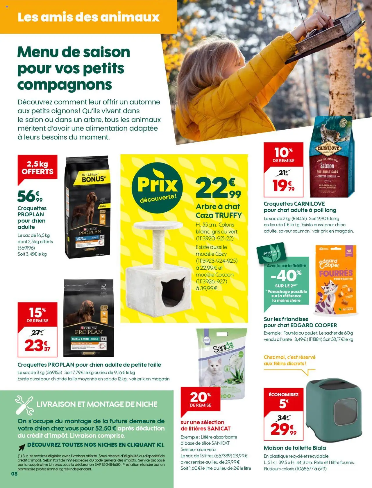 {H1} | Page: 8 | Produits: Filtre, Sac, Base, Arbre à chat