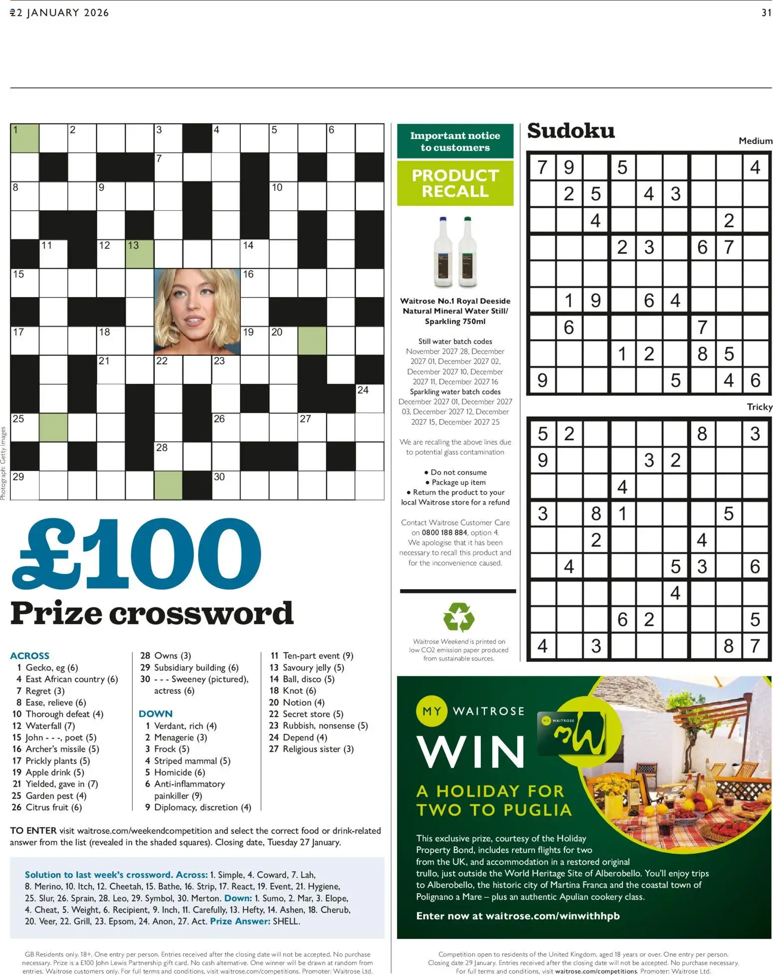 {H1} | Page: 31 | Products: Apple, Mineral water