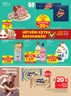 Spar Akciós újság - amely érvényes a következő dátumtól: 26.02.2026 | Oldal: 20 | Termékek: Persil, Gin, Szemes kávé, Túró