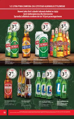 Pogląd oferty "Arhelan gazetka" - ważna od 27.03.2026 | Strona: 18 | Produkty: Delikatesy, Piwo Desperados, Piwo Warka, Alkohol