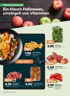 Migros Aktionen ab 21.10.2025 gültig | Seite: 2 | Produkte: Gemüse, Kürbis, Früchte