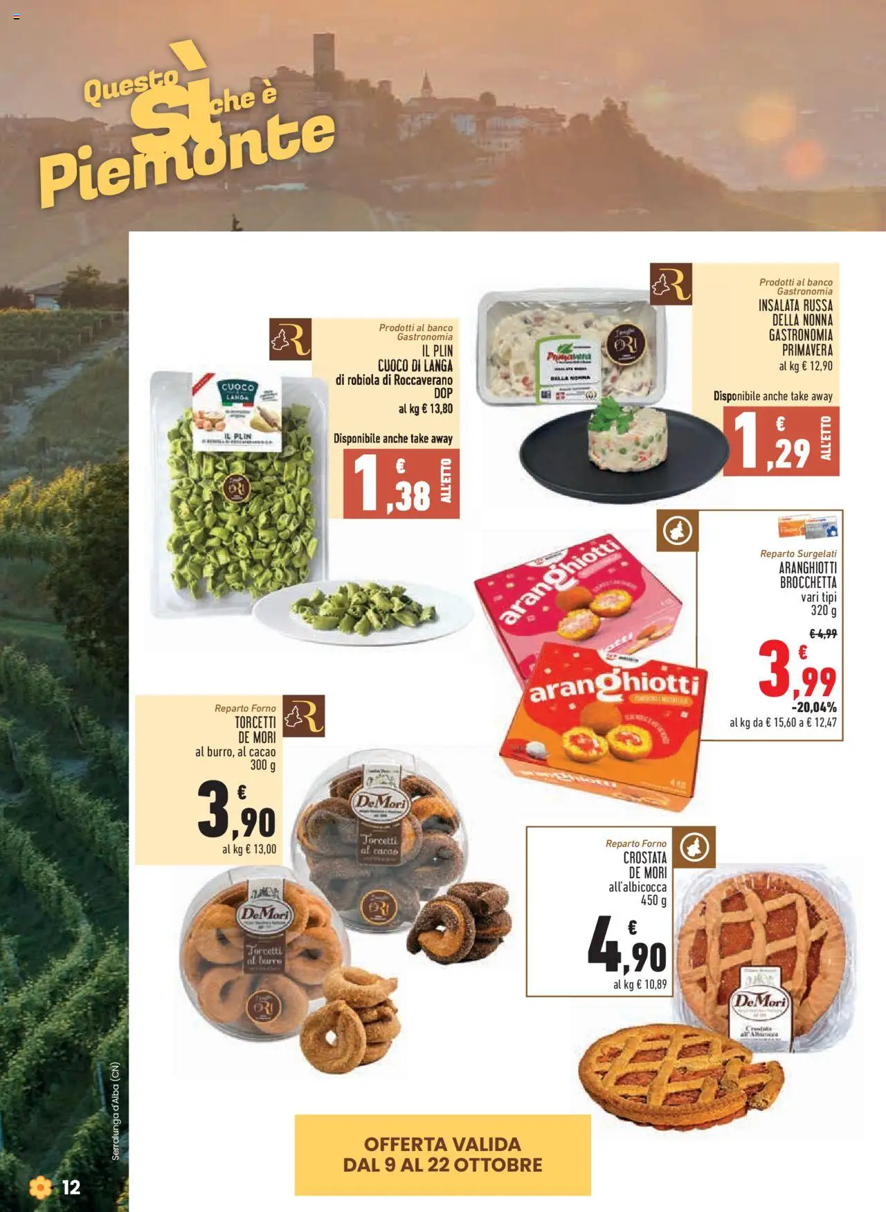 Volantino Conad del 09.10.2025 | Pagina: 12 | Prodotti: Cacao, Forno, Insalata russa, Robiola