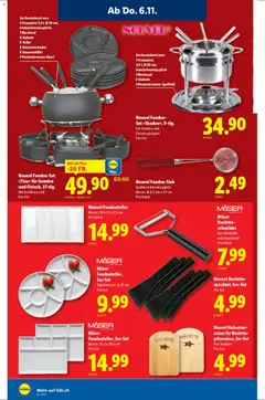 Lidl Aktionen ab 06.11.2025 gültig | Seite: 18 | Produkte: Gemüse, Raclette, Fondue