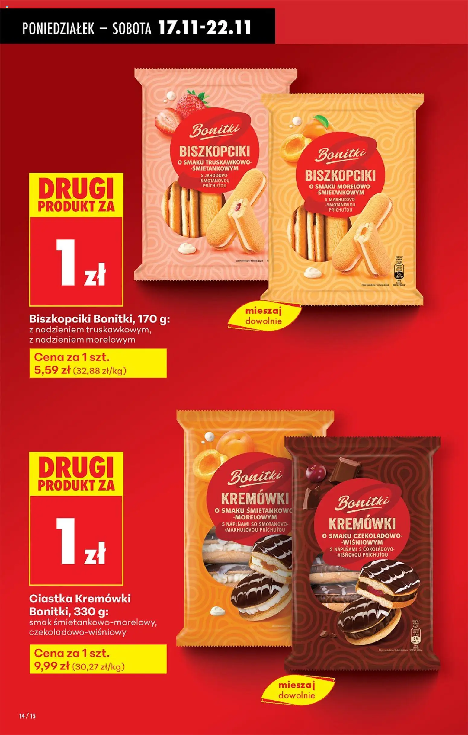 Biedronka gazetka od 17.11.2025 | Strona: 14 | Produkty: Ciastka